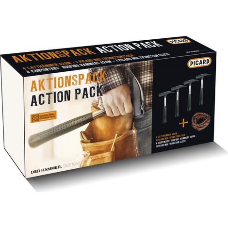 PICARD Aktionspack 4 x Latthammer 620M glatt + 1 x Multifunktionstuch (1/4)