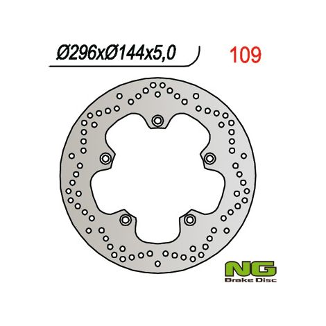 Disco freno anteriore NG per Honda VT 600C/500C/750C (296x144x5) '83-'95