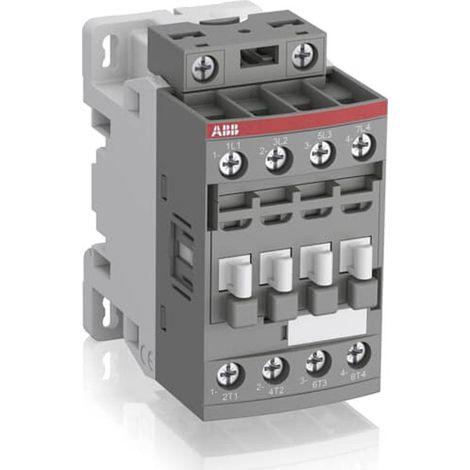 Contattore di Potenza 4P 25A AC1 Bobina 12-20VDC Grigio Modello AF09Z-40-00-20