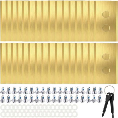 36 lames de rechange compatibles avec les tondeuses robotisées Mammotion séries Luba et YUKA, lames robustes en titane, lames revêtues, vis, rondelles et tournevis inclus. (1/5)