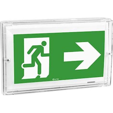 Luminaria exterior transparente Ura Uraproof bi-flujo LED