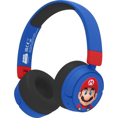 OTL Technologies Super Mario SM1001 cuffia e auricolare Con cavo e senza cavo A Padiglione Giocare USB tipo-C Bluetooth Blu, Rosso (1/5)