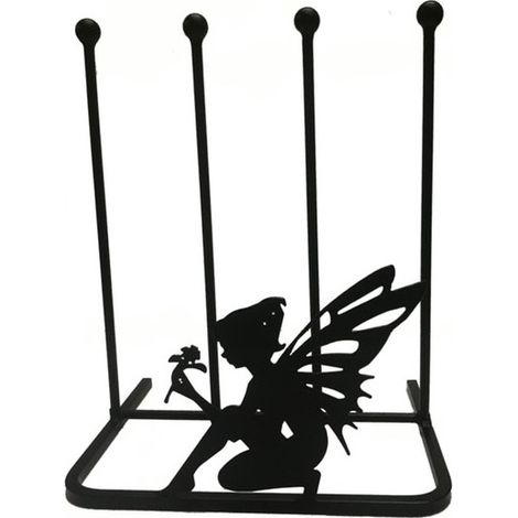 2 Pair Boot Rack - Fairy - Steel - L29 x W39 x H48 cm - Black