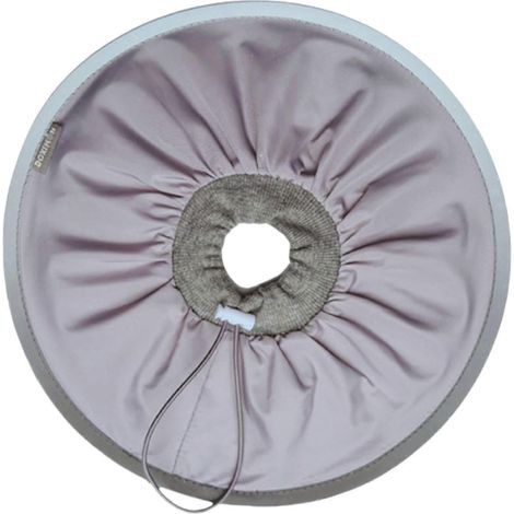 Collier de protection confortable et doux pour chat (Gris L), collier élisabéthain pour animaux de compagnie, à utiliser après une opération chirurgicale. Bon état. (1/5)