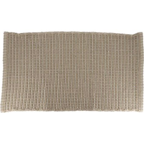 Teppich mimetisme polyester baumwolle geflecht 50x90 cm - taupe - Tendance