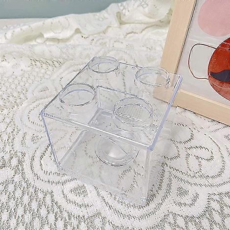 Tirelire pour enfants en forme de blocs de construction, en acrylique transparent, boîte à pièces pour filles et garçons. (1/5)