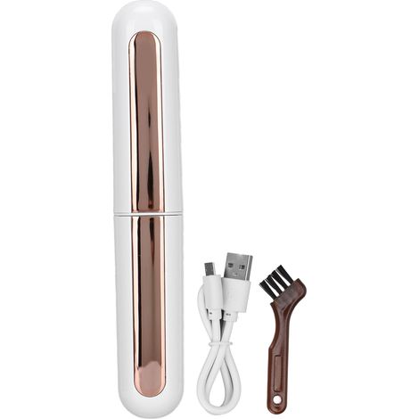 Recourbe-cils rechargeable USB chauffant électrique blanc - Outil de curling longue tenue pour cils (1/5)