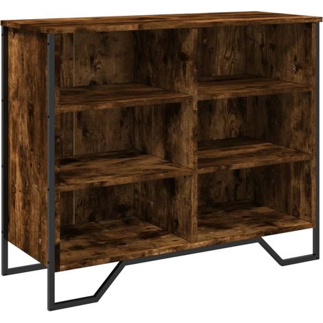 Maison Exclusive - Credenza Rovere Fumo 91x35,5x74,5 cm in Legno Multistrato