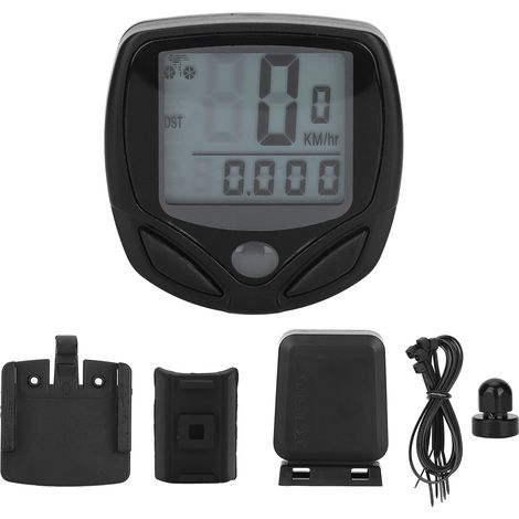 Ordinateur de Vélo LCD Numérique avec Affichage Vitesse pour Cyclisme Accessoire VTT (1/5)