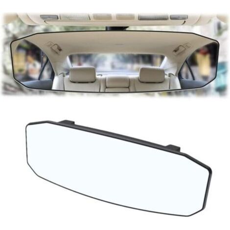 Retroviseur Interieur Voiture, Intérieur de Voiture Rétroviseur Remplacement Panoramique, Grand Angle Rétroviseur Miroir Auto Intérieur Voiture Anti-éblouissement Vue Arrière Miroir(Petit) (1/4)
