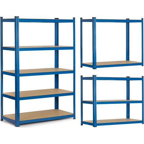 Robustes metallregal zur aufbewahrung 150 x 75 x 30 cm - humberg 4842