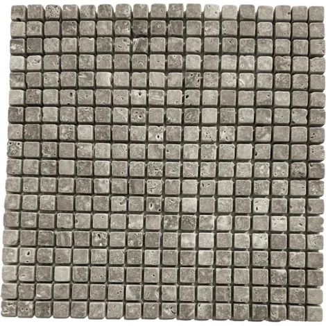 Mosaico in Travertino - ALBEDO PIERRE - AL-152 - 30,5x30,5 cm - Invecchiato nocciola - Pietra naturale