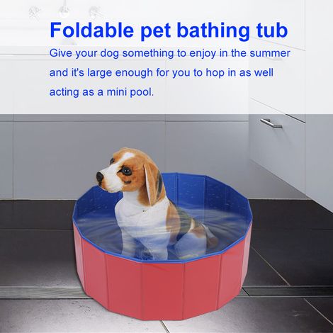 Baignoire pliable pour chiens et chats, piscine portable pour la maison et l'extérieur (1/5)