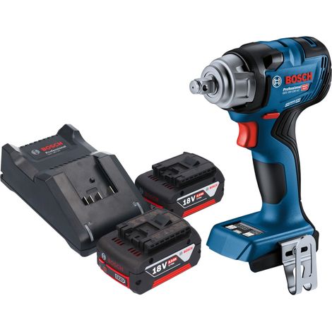 Bosch GDS 18V-330 HC Avvitatore a impulsi professionale a batteria 18 V 330 Nm 1/2" brushless + 2x batteria ricaricabile 5,0 Ah + caricabatterie