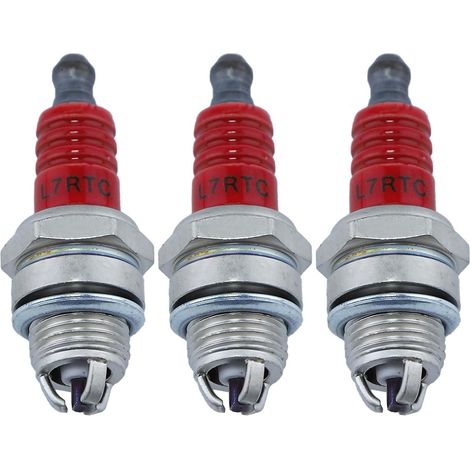 Bougie intégrée L7T (niveau 3 rouge), Pour Husqvarna 33CC 43CC 47CC 49CC 52CC moteur petit 2 temps Tondeuse (1/5)