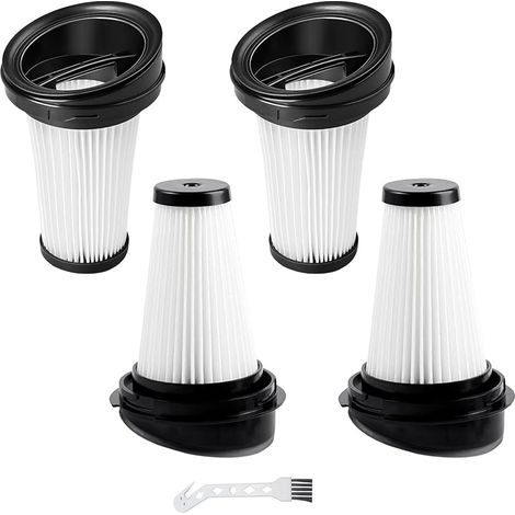 Lot de 4 filtres de rechange compatibles avec les aspirateurs balais Rowenta X-Pert 3.60, X-Pert 160, RH72xxx, RH6921WO, RH6933WO, RH6971WO et RH6974WO. Filtre de rechange ZR005202 (1/5)