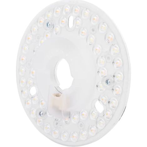 Panneau de remplacement pour éclairage de ventilateur de plafond LED rond tricolore haute luminosité à économie d'énergie (1/5)