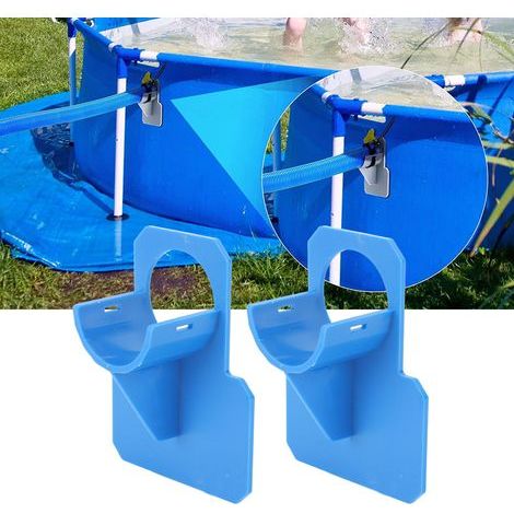 Support de Tuyau pour Piscine Accessoire de Support Flexible Bleu- (1/5)