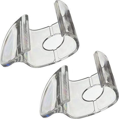 Zubehör für Jalousien: Befestigungsclips für Gardinenstangen (2er-Set) aus PVC (1/5)