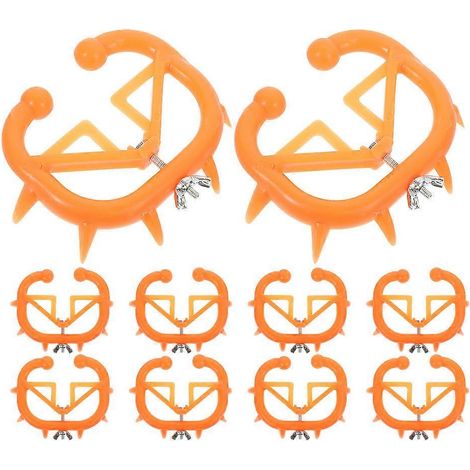 Pince-nez orange pour veaux, outil de sevrage compatible avec un usage agricole, 12 pièces en plastique résistant (1/5)