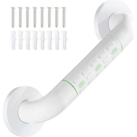 30 cm langer, weißer, rutschfester Haltegriff fürs Badezimmer, einfacher Handlauf ohne Barriere