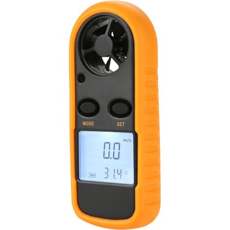 Digitales Anemometer misst die Windtemperatur 30 m/s
