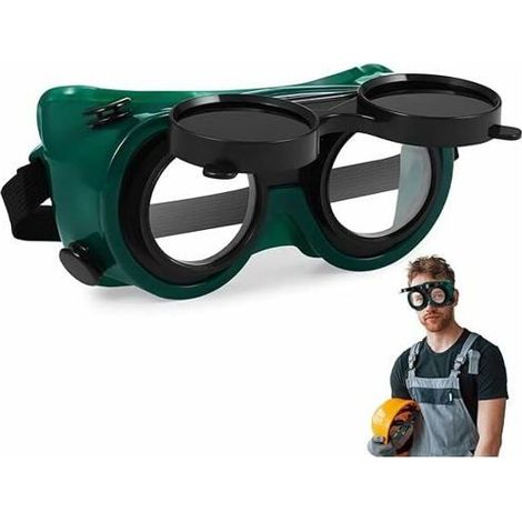 HONORNIC - Lunettes De Soudage - Lunettes De Sécurité De Soudage Lunettes De Protection Des Yeux Verre De Protection Lunettes De Soudage