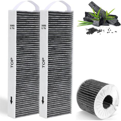 2 filtres à charbon actif pour hotte aspirante Bora Pure PUAKF, compatible avec les hottes Bora X Pure/S Pure/PURU et PUXU à recirculation. Accessoires de remplacement pour filtres de hotte
