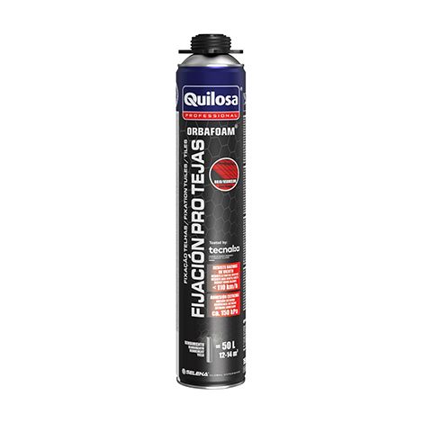 Mousse pour carrelage pour pistolet 750ml carrelage rouge 40162 quilosa (1/2)