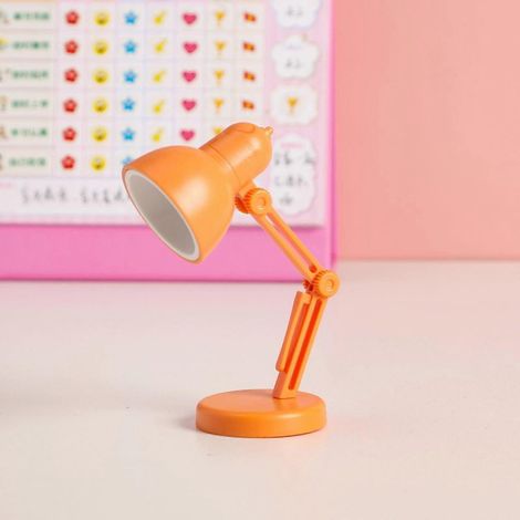 Mini lámpara de escritorio LED plegable magnética con clip (LD02 Naranja)