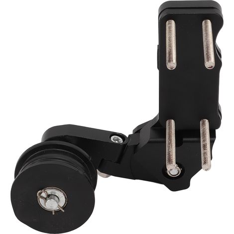 Tendeur de chaîne moto roue galet réglable aluminium noir universel pour motocross quad VTT (1/5)