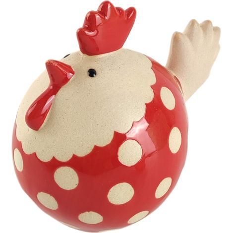 Figurine de poule pour la maison, décoration bohème, ornement en céramique, cadeau idéal, design unique et original (1/4)