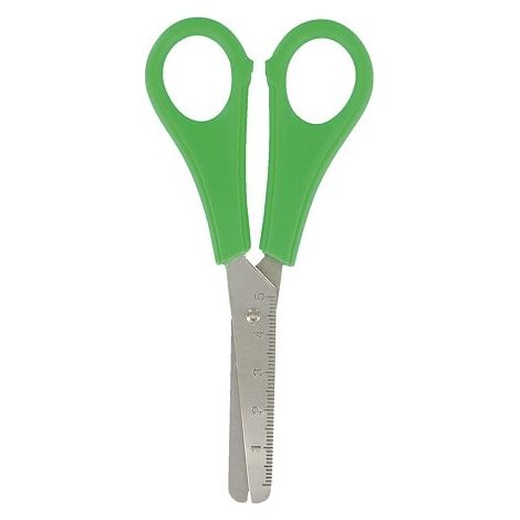 WONDAY CISEAUX SCOLAIRE INOX LAME GRADUÉE ANNEAUX MOULÉS BOUT ROND 13 CM COLORIS ALÉATOIRE FCI131591 (1/4)