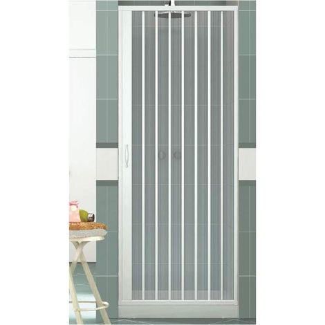 Porta doccia in pvc h 185 cm mod. Vergine 80 cm apertura laterale