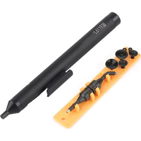 Manual suction cup soldering tool kit with suction cups for SMD integrated circuits (1/5)