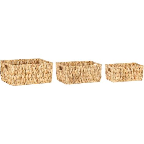 ANDREA HOUSE AX72145 Set de 3 cestas de fibra natural trenzada - ref: AX72145