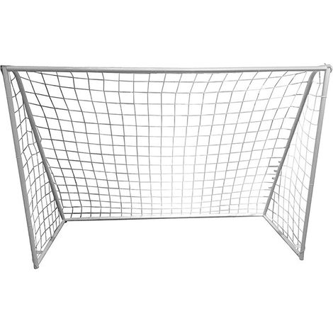 Porta da Calcio Giardino per Bambini 150x110x60cm con Rete Impermeabile Bianco