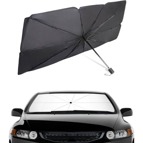 Pare Soleil Voiture Pare Brise Avant,Pare-Soleil Avant Pliable Parapluie,Réduire la Température à L'intérieur de la Voitures,Anti-UV,Adapter à la Majorité des Voitures,SUV et Camions
