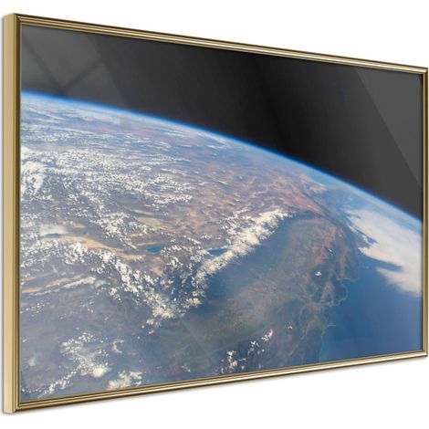 Affiche Murale Encadrée "Curve of the Earth" 60 x 40 cm Or