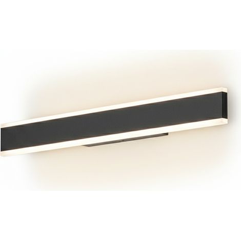 Applique Kante LED 32W 2560LM CCT 3000K 4000K 6000K in alluminio verniciato nero 81cm (1/2)