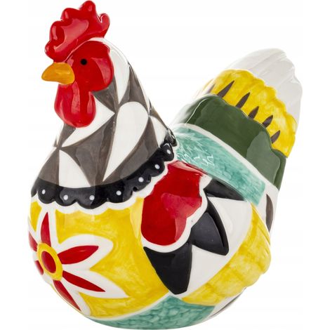 Figurine de poule de Pâques, décoration colorée, 22,5 x 15 x 23 cm (1/5)
