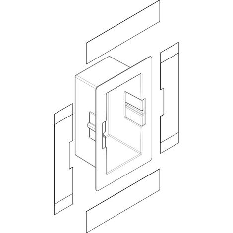 Ensemble de niche murale XtraStoris 300x150x140mm