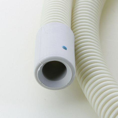 Tuyau evacuation directe 42180316 pour Sèche linge AYA, BELLAVITA, CONTINENTAL EDISON, ESSENTIEL B, FAR, HIGHONE, LINETECH, LISTO, MANHATTAN, OCEANIC, QILIVE, SABA, SHARP, SOGELUX, TECHNICAL, TELEFUN (1/2)