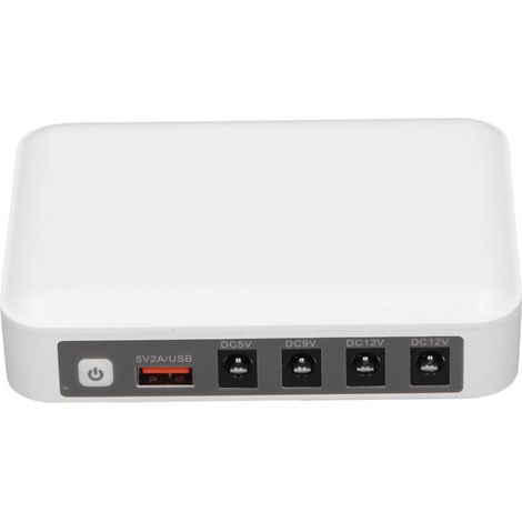 Mini UPS 6000 MAh pour Caméra de sécurité Modem Routeur, Sortie 5 V 9 V 12 avec Protection Multiple pour Une Alimentation sans Interruption en Cas de Panne (Prise UE) (1/5)