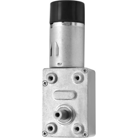 Moteur à engrenage à vis sans fin 15mm double arbre réducteur avec encodeur JGY-370 DC 12V 23 tr/min (1/5)
