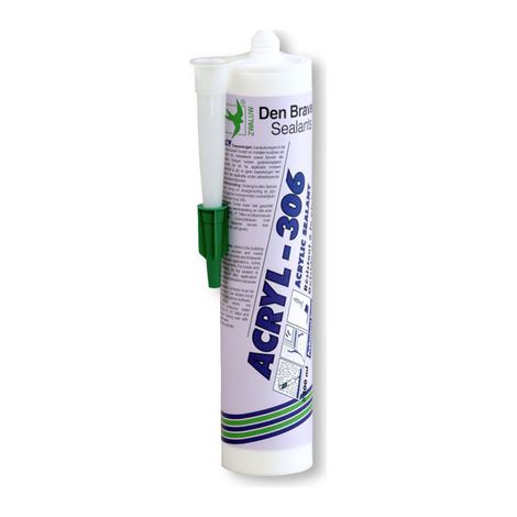 Mastic acrylique extérieur 300ml – Joint pour bois, plâtre et béton – Résistance -20°C à +75°C – Application facile sans primaire – Den Braven (1/3)