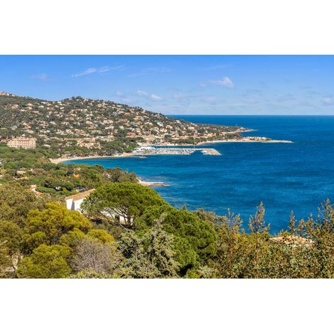 Tableau sur toile vue des Issambres 30x45 cm - Impression sur Toile Murale Décorative - Image imprimée en HD sur Toile - Toile sur Châssis en Bois FSC - Fabriqué en France (1/4)
