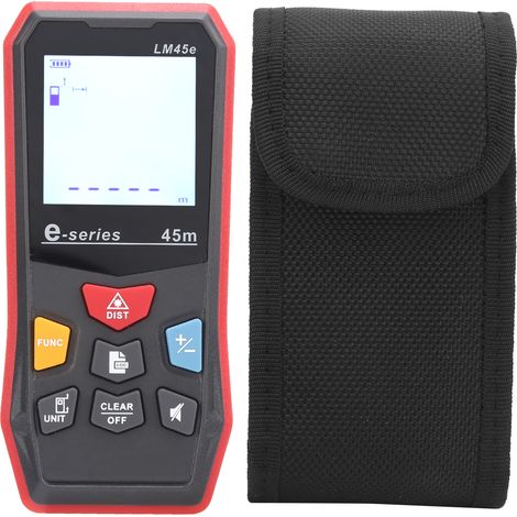 Télémètre Laser Infrarouge LM45e Portable Digital Distance Mètre Mesure de Surface Volume (1/5)