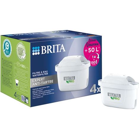 Pack 4 cartouches - Maxtra Pro Expert Anti-tartre - BRITA