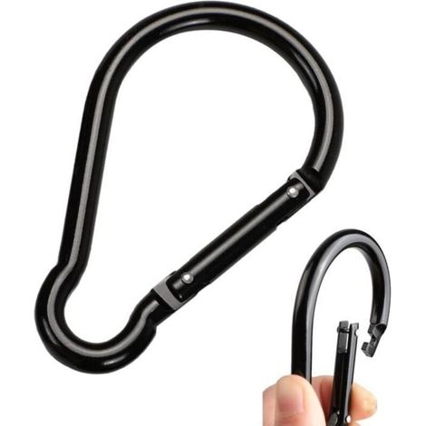 Carabiner - High Quality - 2pcs - Lightweight Aluminum - 25kg Capacity - Multi-purpose (1/4)